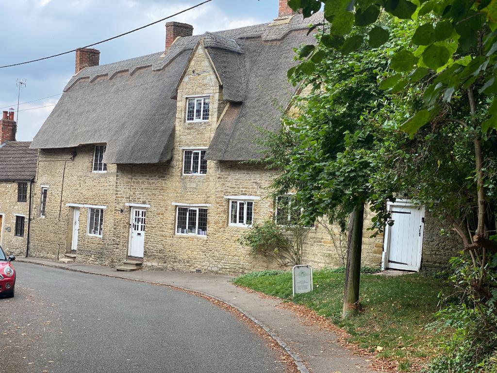Hickmire — thatched cottage, one of the oldest buildings in Wollaston